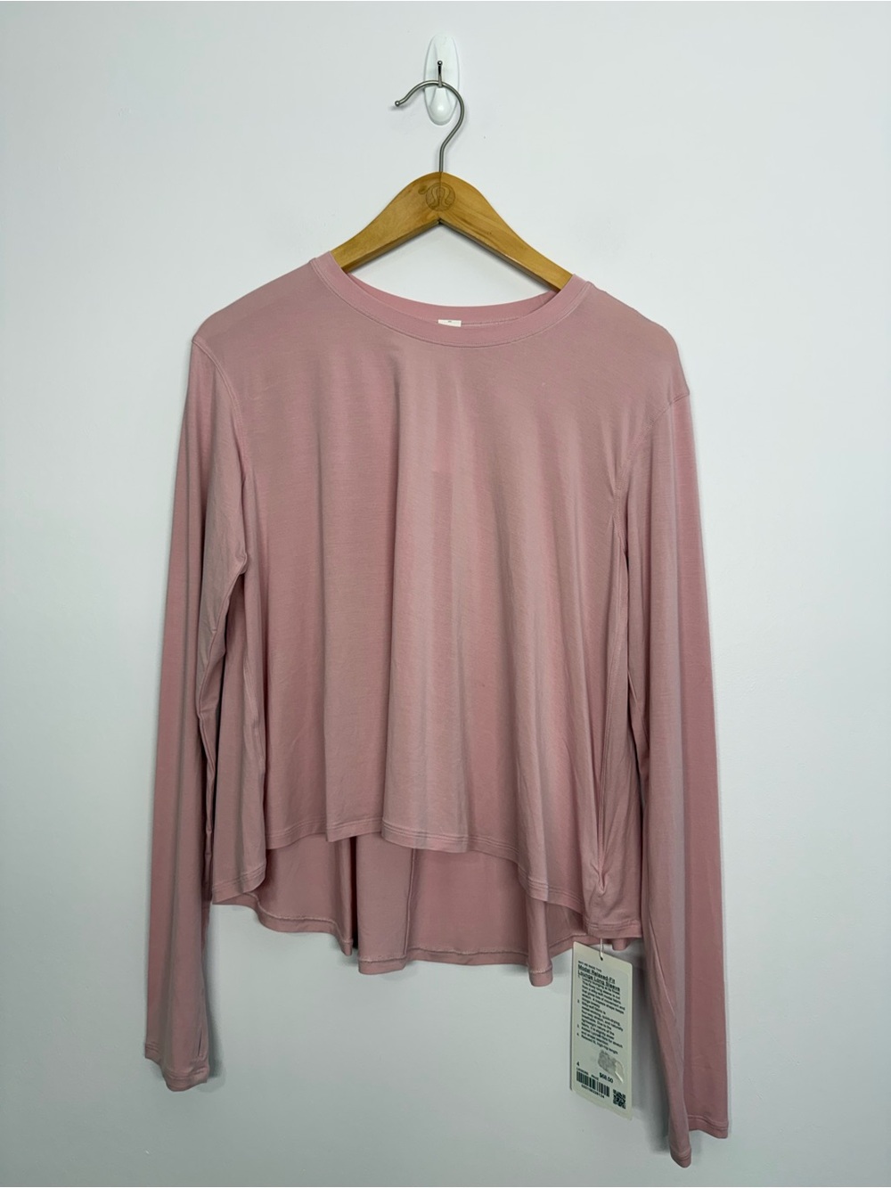 Lululemon Modal Relaxed-Fit Lounge Long Sleeve Pink Haze Size 4 NWT